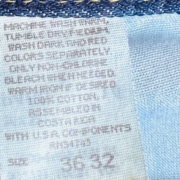 Lee Men's Regular Fit Straight Leg Blue Denim Jeans Sz 36x32 (36x33) Cotton NWOT - Picture 6 of 10